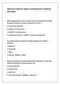 NBSTSA CST PRACTICE EXAM II QUESTIONS WITH COMPLETE  SOLUTIONS