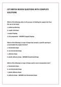 CST NBSTSA REVIEW QUESTIONS WITH COMPLETE  SOLUTIONS
