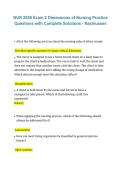 NUR 2058 Dimensions of Nursing Practice Exam 2 &ndash; Rasmussen 2026&sol;2027 &vert; Questions with Complete Solutions