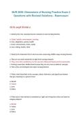 NUR 2058&colon; Dimensions of Nursing Practice Exam 2 &ndash; Rasmussen 2026&sol;2027 &vert; Questions with Revised Solutions