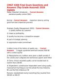 CMGT 4300 Final Exam Questions and Answers &lpar;Top Grade Assured&rpar; 2026 Update