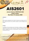 AIS2601 January&sol;February Supplementary Portfolio &lpar;COMPLETE ANSWERS&rpar; 2026 - DUE 23 January 2026