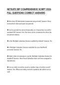 NETSUITE ERP COMPREHENSIVE SCRIPT 2026 FULL QUESTIONS CORRECT ANSWERS