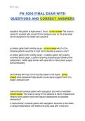 PN 1006 FINAL EXAM WITH  QUESTIONS AND CORRECT ANSWERS 