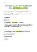 NUR 514&colon; EXAM 1 WITH QUESTIONS  AND CORRECT ANSWERS 