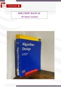 Algorithm Design Solutions Manual &lpar;Kleinberg & Tardos&rpar; &ndash; Verified Study Resource & Test Bank &lpar;All Chapters Included&rpar;