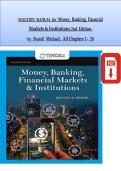 Solution Manual for Money&comma; Banking&comma; Financial Markets & Institutions&comma; 2nd Edition &vert; Michael Brandl &vert; Complete Solutions Chapters 1&ndash;24 &vert; Latest 2025&sol;2026
