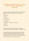 2026 HESI Med Surg Exit Exam &lpar;Version 1&rpar; &ndash; Brand New Q&As&comma; Guaranteed A&plus; &vert; Latest 2026 Study Guide with Verified Answers