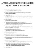 Applicator Exam Study Guide Questions & Answers 2026&sol;2027 &vert; Complete Prep