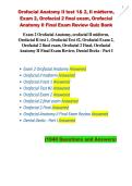Orofacial Anatomy II 2026&sol;2027 &vert; Test 1 & 2&comma; Midterm & Final Exam Study Guide