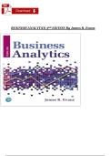 Full Test Bank for Business Analytics&comma; 3rd Edition by James R&period; Evans &vert; Complete Chapters 1-16 &plus; Excel Appendices &vert; Verified Questions & Answers &vert; Detailed Rationales &vert; Updated 2026 Version