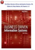 Full Test Bank for Business Driven Information Systems&comma; 9th Edition by Paige Baltzan &vert; Complete Chapters 1-9 &vert; Verified Questions & Answers &vert; Detailed Rationales &vert; Updated 2026 Version