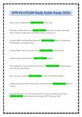 NTN FireTEAM Study Guide Exam 2026