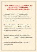 WGU 785 Final Exam All Correct 2026 &ndash; Verified Questions and Answers for Grade A