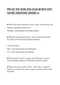 PPN 102 TEST BANK 2026 EXAM REVIEW WITH SOLVED QUESTIONS GRADED A&plus;