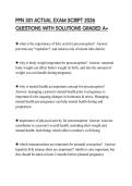 PPN 301 ACTUAL EXAM PAPER 2026 QUESTIONS WITH SOLUTIONS GRADED A&plus;