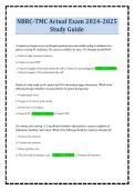 NBRC-TMC Actual Exam 2024-2025 Study Guide