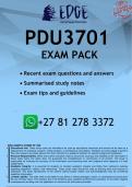 PDU3701 EXAM PACK 2026 - DISTINCTION GUARANTEED