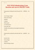  WGU D236 PATHOPHYSIOLOGY TEST 2025&sol;2026  PACKAGE DEAL