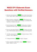 NACE CP1 Elaborate Exam  Questions with Verified Answers 