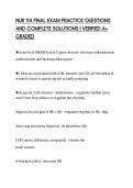 NUR 114 FINAL EXAM PRACTICE QUESTIONS AND COMPLETE SOLUTIONS &vert; VERIFIED A&plus; GRADED