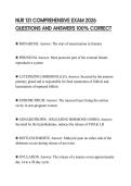 NUR 131 COMPREHENSIVE EXAM 2026 QUESTIONS AND ANSWERS 100&percnt; CORRECT