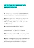 NUR 155 EXAM 2026 QUESTIONS WITH ANSWERS GRADED A&plus;