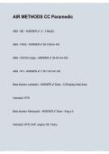 AIR METHODS CC Paramedic 2026&sol;2027 &vert; 9-Files Merged Study Guide