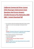 Commercial Driver License &lbrack;CDL&rsqb; Package Deal With Complete Questions And Solutions