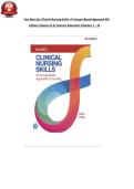 Full Test Bank for Clinical Nursing Skills&colon; A Concept-Based Approach&comma; 4th Edition &lpar;Volume III&rpar; by Pearson Education &vert; Chapters 1-16 &vert; Verified Questions & Answers &vert; Detailed Rationales &vert; Updated 2026 Version