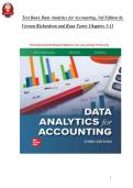 Full Test Bank for Data Analytics for Accounting&comma; 3rd Edition by Vernon Richardson&comma; Ryan Teeter&comma; and Katie L&period; Terrell &vert; All Chapters &lpar;1-11&rpar; &vert; Verified Questions & Answers &vert; Detailed Rationales &vert; Updated 2026 Version