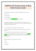 NBSTSA CST Practice Exam A MCQ 2026 Practice Guide