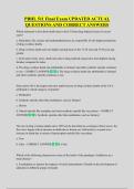 PBHL 511 Final Exam UPDATED ACTUAL  QUESTIONS AND CORRECT ANSWERS