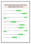 CST Certification Exam &num;2 Practice Study Guide 2026 Test