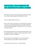PRACTICE RBC 2 TEST EXAMINATION TEST 2026 QUESTIONS WITH CORRECT ANSWERS