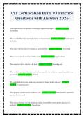 CST Certification Exam &num;3 Practice Questions with Answers 202