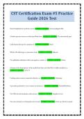 CST Certification Exam &num;5 Practice Guide 2026 Test