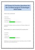 CST Exam &num;6 Practice Questions for the Certified Surgical Technologist 2026 Guide