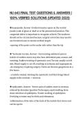 NU 643 FINAL TEST QUESTIONS & ANSWERS &vert; 100&percnt; VERIFIED SOLUTIONS &lpar;UPDATED 2025&rpar;