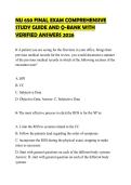 NU 650 FINAL EXAM COMPREHENSIVE STUDY GUIDE AND Q-BANK WITH VERIFIED ANSWERS 2026