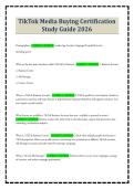 TikTok Media Buying Certification Study Guide 2026