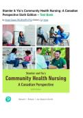 TEST BANK for Stamler and Yiu's Community Health Nursing&colon; A Canadian Perspective&comma; 6th Edition &lpar;Dosani&comma;2024&rpar; All Chapters Covered Newest  2026