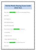 TikTok Media Buying Exam Guide 2026 Test