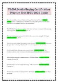 TikTok Media Buying Certification Practice Test 2025-2026 Guide