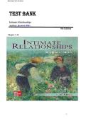 Test bank for Intimate Relationships 9th Edition by Rowland Miller&vert;ISBN&semi;9781260804263&vert;Guide A&plus;