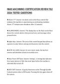 NIMS MACHINING CERTIFICATION REVIEW FILE 2026 TESTED QUESTIONS