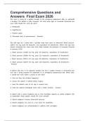 Comprehensive Questions and Answers  Final Exam 2026