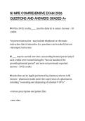 NJ MPJE COMPREHENSIVE EXAM 2026 QUESTIONS AND ANSWERS GRADED A&plus;