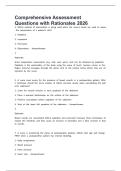 Comprehensive Assessment Questions with Rationales 2026