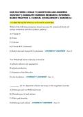 NUR 502 WEEK 2 EXAM 73 QUESTIONS AND ANSWERS  2026&sol;2027 &vert;&vert; GRADUATE NURSING RESEARCH&comma; EVIDENCE BASED PRACTICE & CLINICAL SCHOLARSHIP &vert;&vert; GRADED A&plus; 